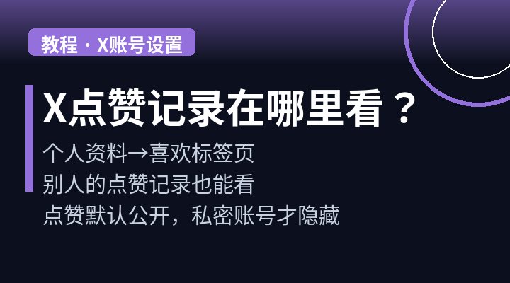 X(Twitter)怎么看自己的点赞记录?手机/电脑端查看方法(2026)